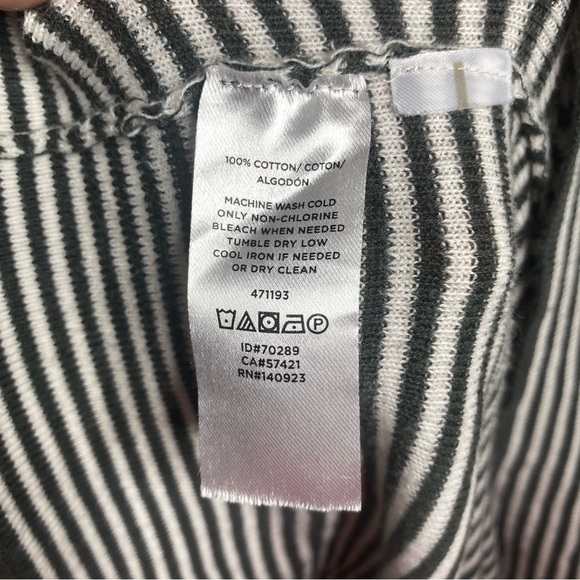 Loft Dark Green Stripe Long Sleeve Top - Picture 6 of 6